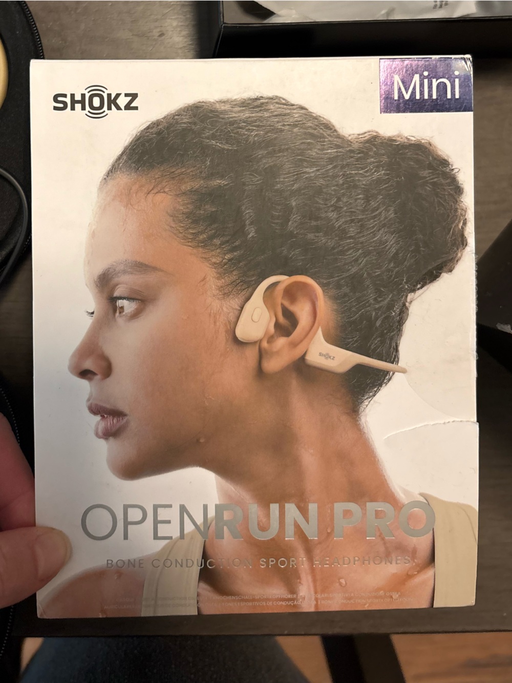 SHOKZ OpenRun Pro Mini Bone Conduction Headphones — Beige